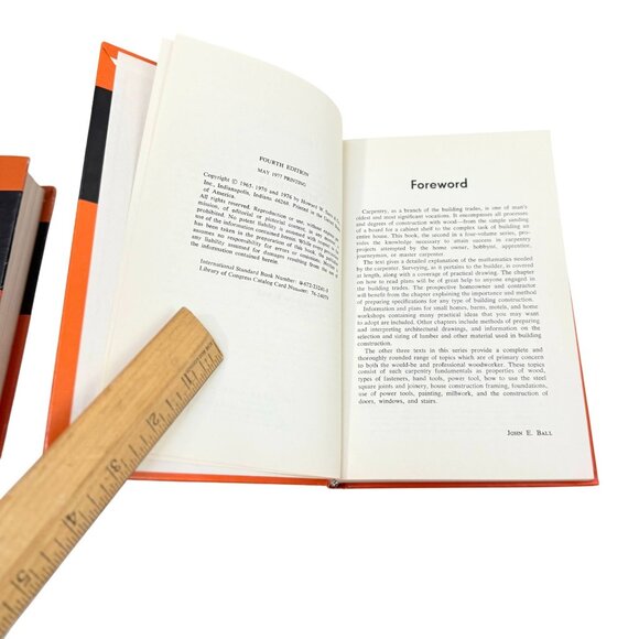 Audel Carpenter and Builders Library Lot 4 Vol 1 2 3 4 Book 1977 4th Ed - Picture 13 of 16